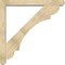 Ekena Millwork Olympic Craftsman Rough Sawn Bracket w/ Offset Brace, Douglas Fir, 6"W x 48"D x 48"H BKT0604X48X48OLY04RDF - alternate 4